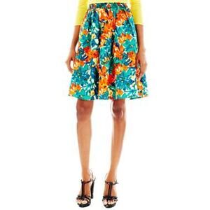 Duro Olowu Floral Skirt with Pockets Sz Small